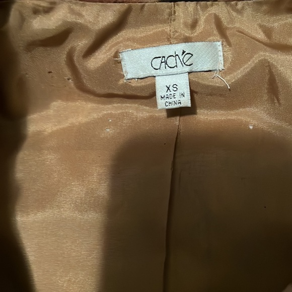 Cache Women’s Leopard Print Button Down Jacket With Removable Belt. Size XS - Picture 6 of 8